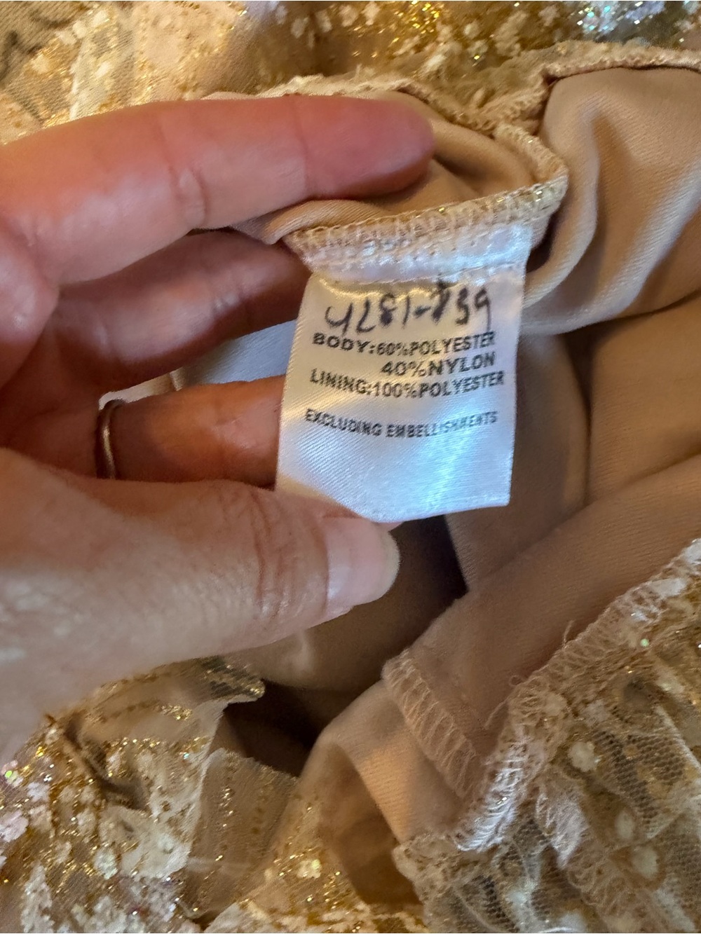 Hello Molly Match Me Sleeveless Mini Dress in Champagne Sequins Sz XS - Picture 8 of 9
